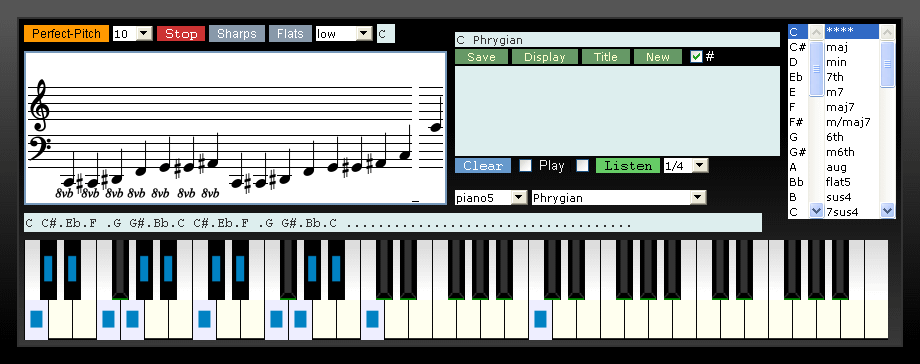piano chords